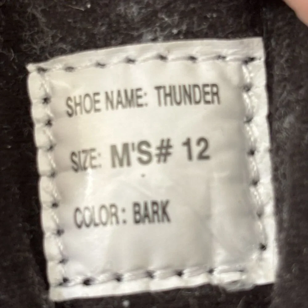 Baffin Thunder Winter Boots Bark Brown Leather Wool Liner Men's 12 Cold Climate